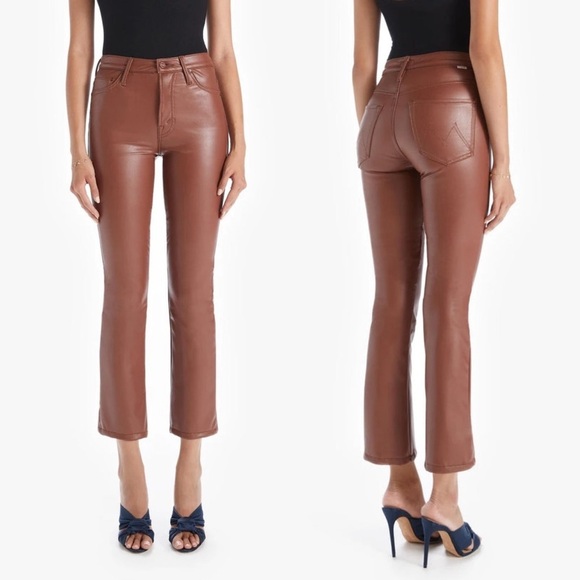 MOTHER The Insider Ankle Pant Faux Show Tortoise Shell - Size 28 - Picture 1 of 12